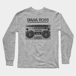 Diana Ross / Hip Hop Tape Long Sleeve T-Shirt